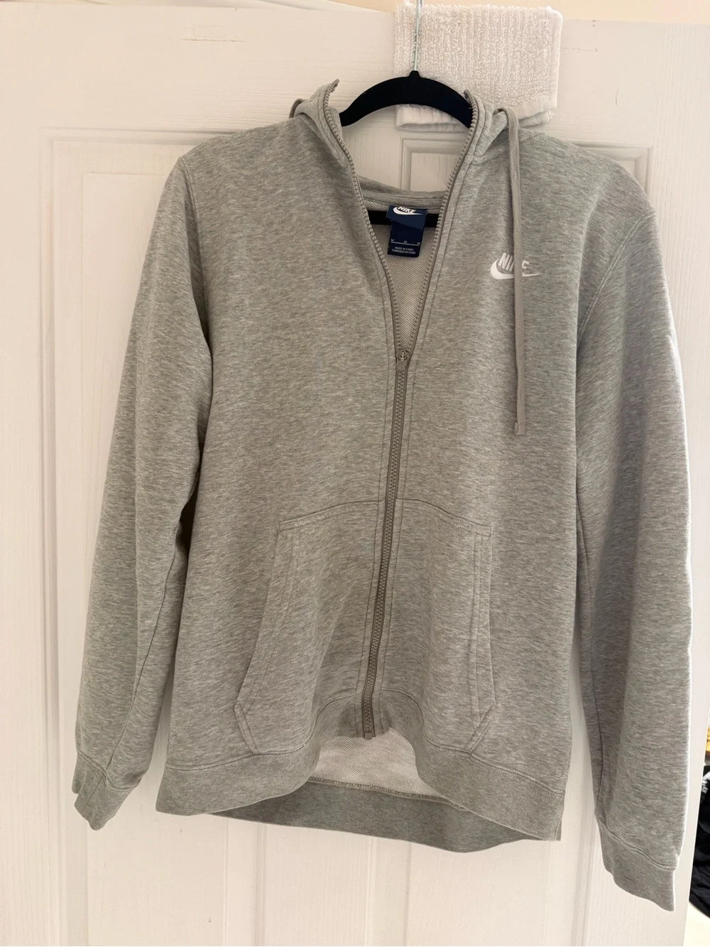Nike men ' Grey Full-Zip Hoodie Jacket